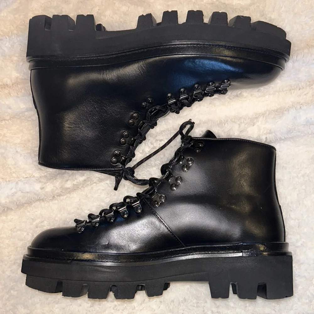 NWOB All Saints Issac Boot In Black size 44 (US 11) - Picture 5 of 8